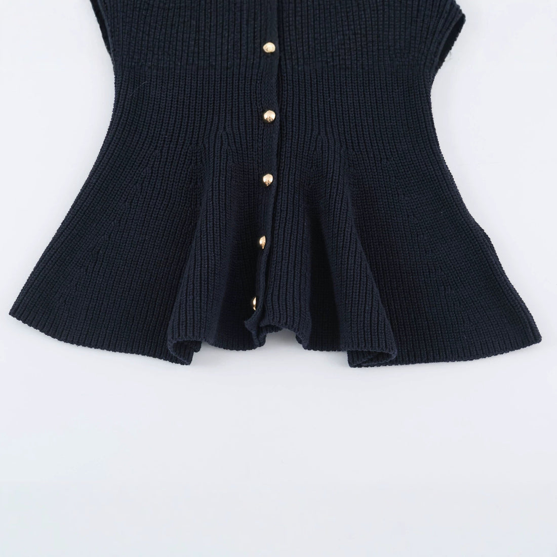 Damen Feinstrick-Cardigan mit taillierter Peplum‑Silhouette Echoarchiv