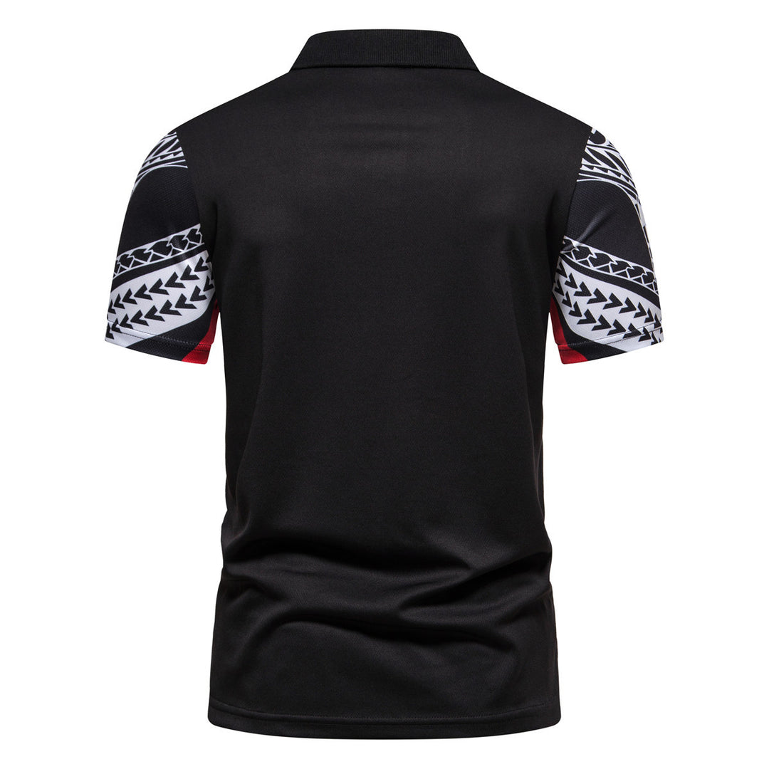 Herren Poloshirt mit modernem grafischen Design und atmungsaktiven Eigenschaften Echoarchiv