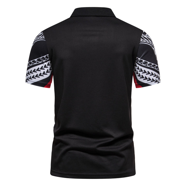 Herren Poloshirt mit modernem grafischen Design und atmungsaktiven Eigenschaften Echoarchiv