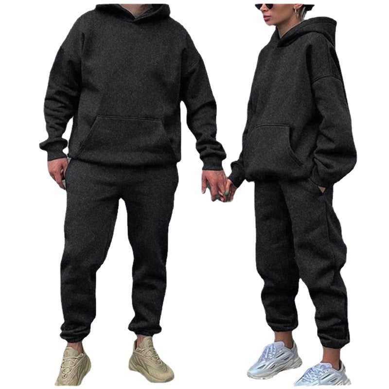 Unisex Oversize-Kapuzenpullover und Relax-Jogginghose Set aus hochwertiger Baumwollmischung Echo Archiv