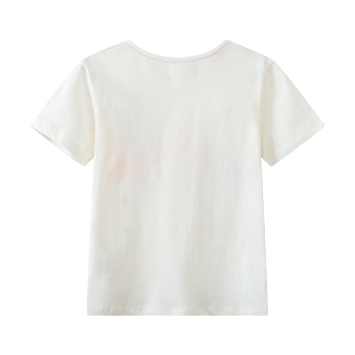 Mädchen T-Shirt mit buntem Flamingo-Design Echo Archiv