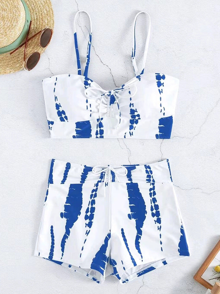 Damen Zweiteiliges Badeoutfit mit verspieltem Knotendesign Echo Archiv