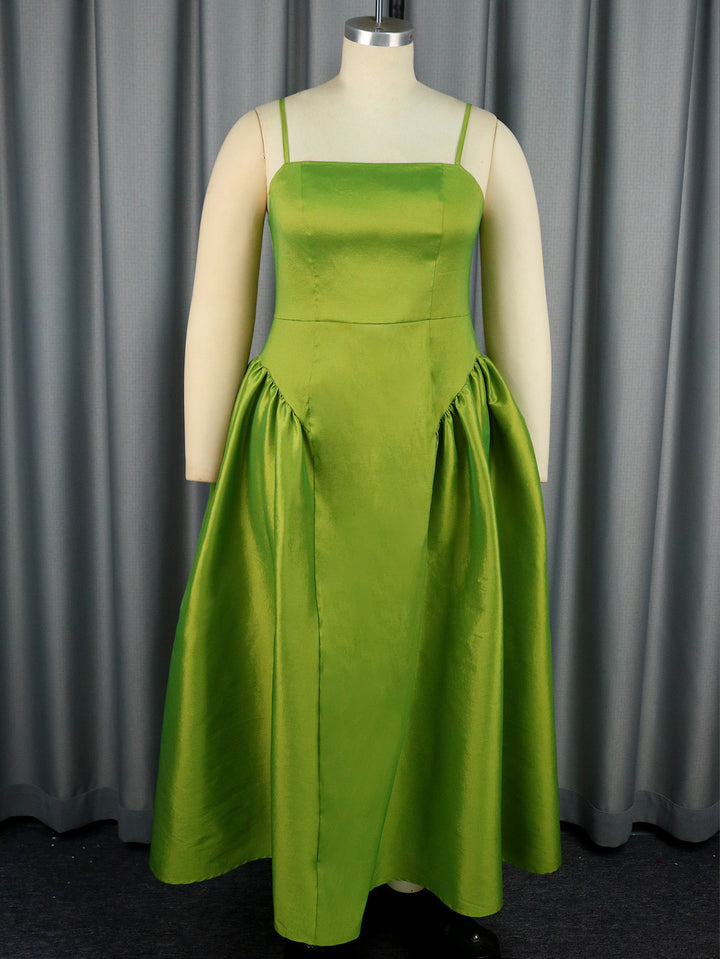 Damen Elegantes A-Linien Maxikleid mit großzügigem Rock Echo Archiv