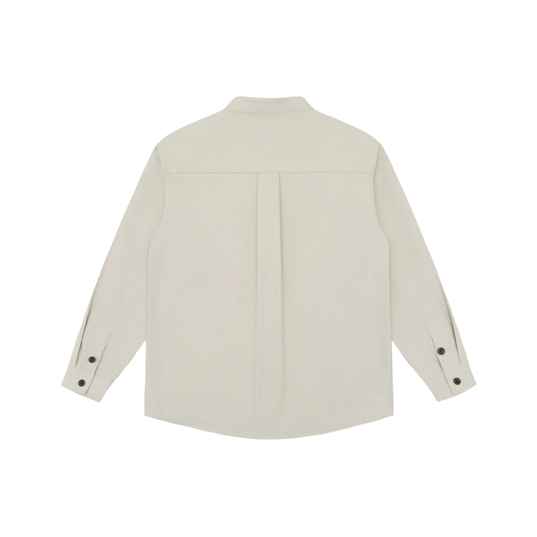 Unisex Hemdjacke mit Stehkragen, verdeckter Knopfleiste und aufgesetzten Brusttaschen Echoarchiv