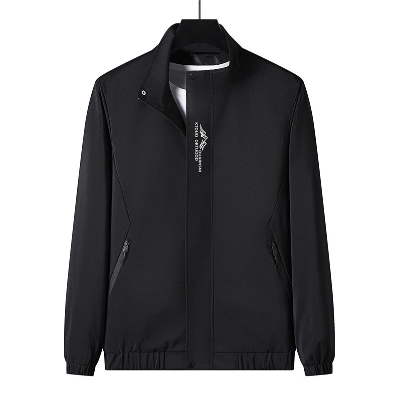 Herren Leichte Sportjacke mit hohem Kragen Echo Archiv