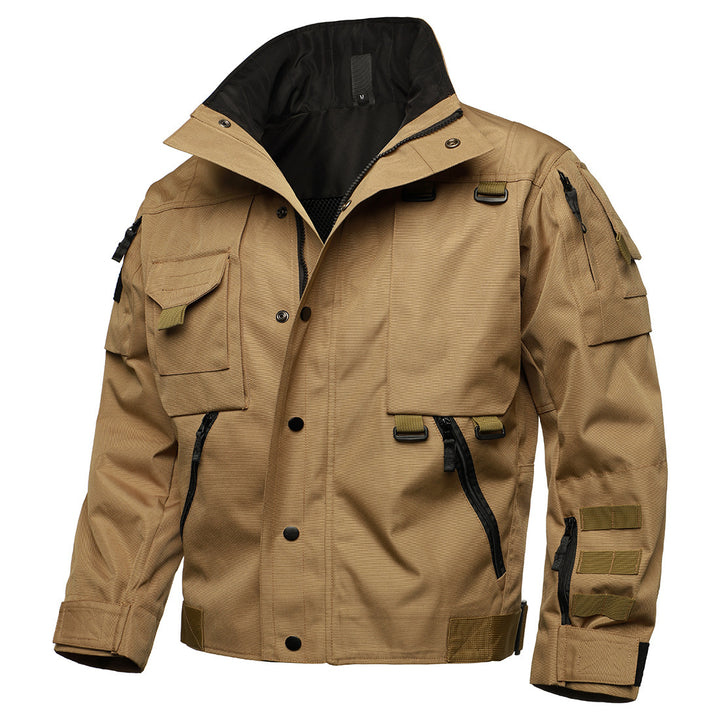 Herren Tactical Field Jacke mit Multi‑Taschen, verstellbaren Bündchen und wasserabweisender Ripstop‑Qualität Echo Archiv