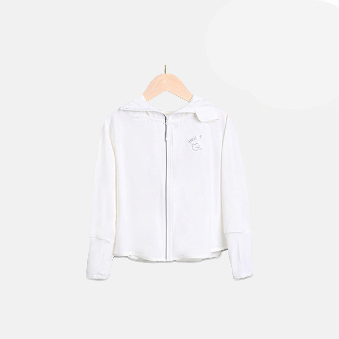 Mädchen Übergangsjacke mit Kapuze und niedlichem Tiermotiv Echo Archiv