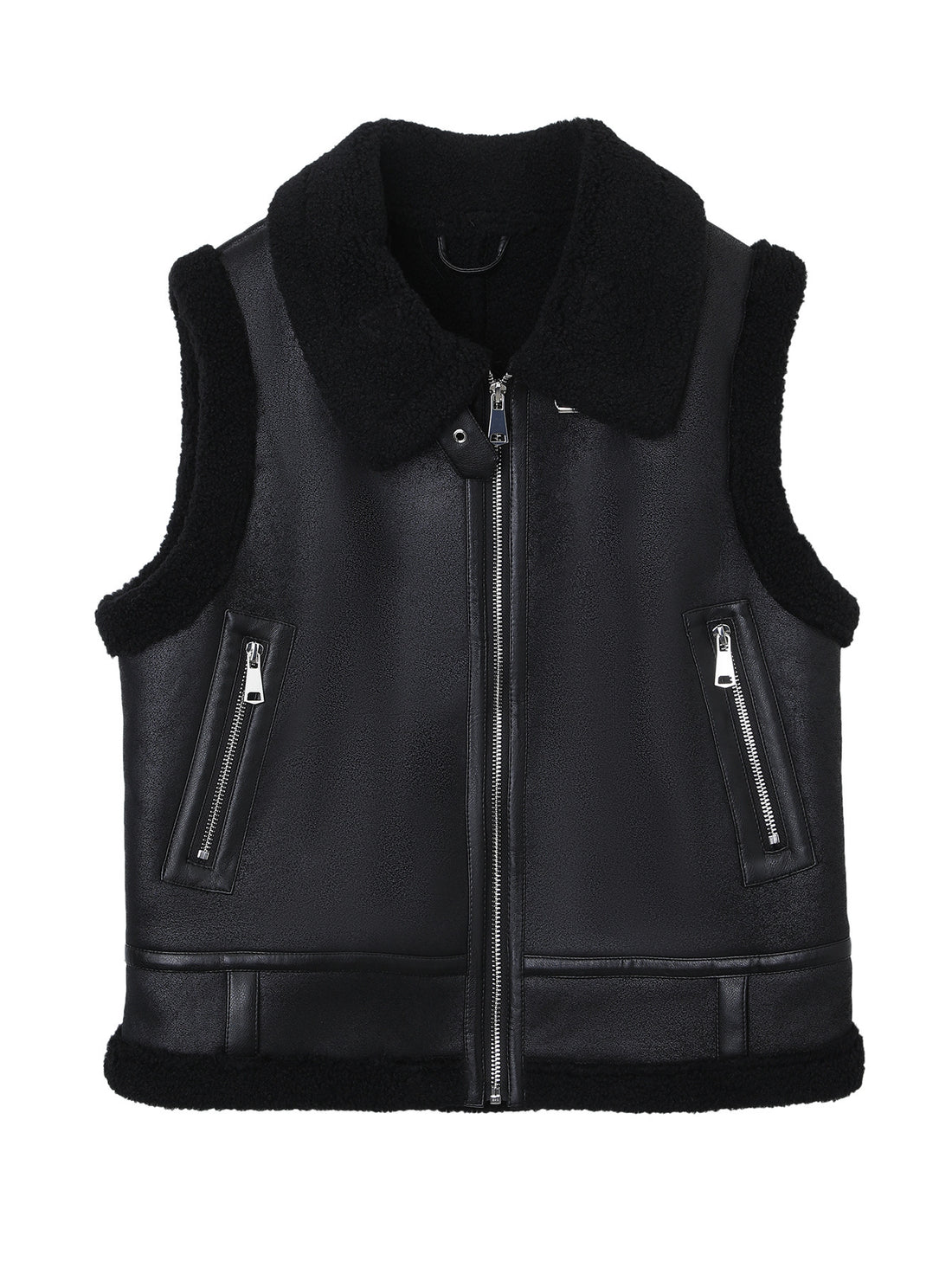 Damen Modische und kuschelige Fleece Weste – Célinea