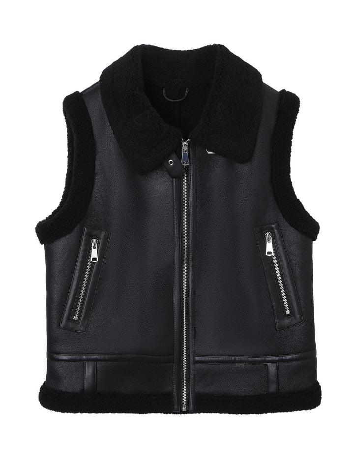 Damen Modische und kuschelige Fleece Weste Echo Archiv