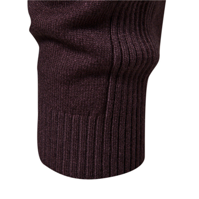 Herren Eleganter Rollkragenpullover aus hochwertiger Strickware Echoarchiv