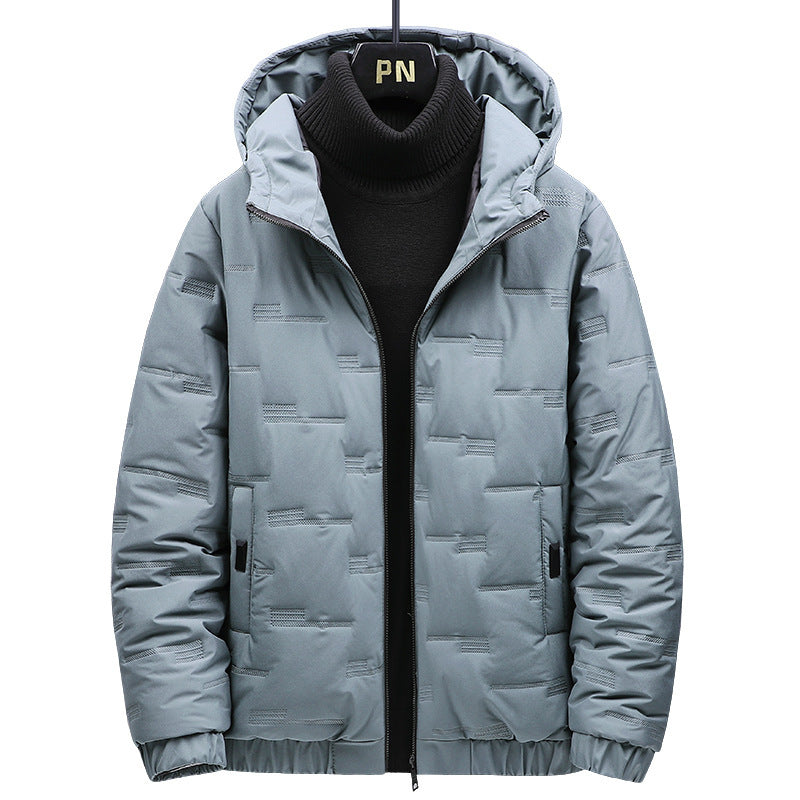Herren wattierte Kapuzenjacke Echo Archiv