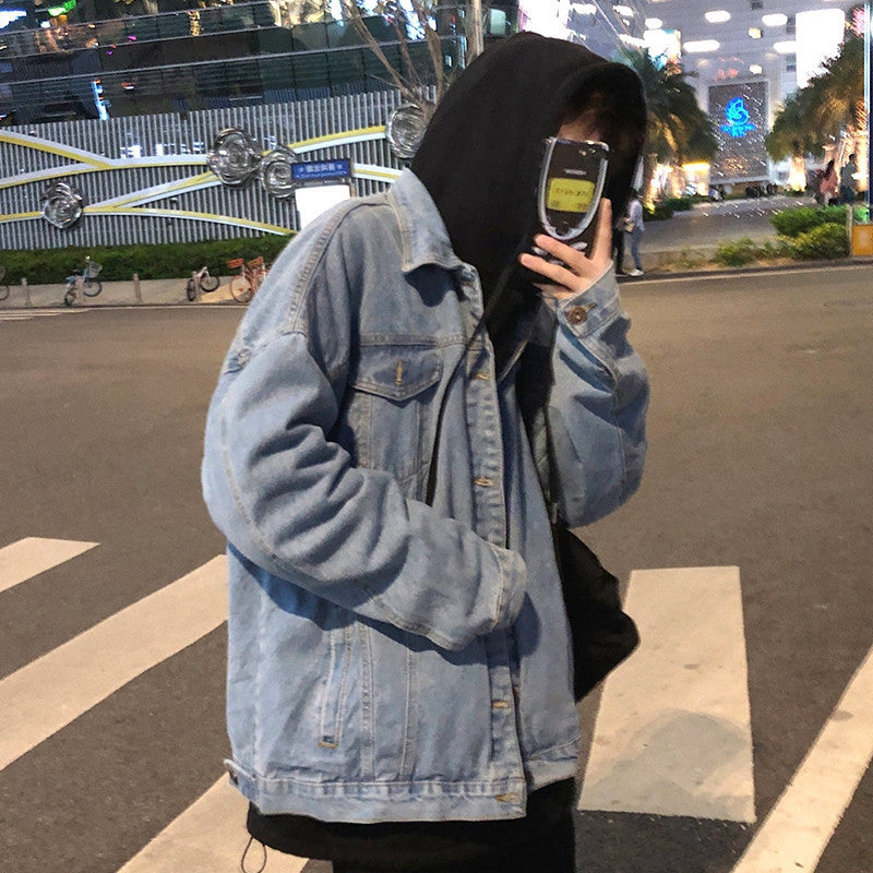 Herren Lässige Denimjacke im Vintage-Stil Echoarchiv