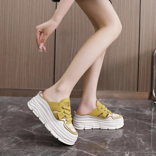 Damen Sneaker mit modischem Plateau und luftiger Schnürung Echo Archiv