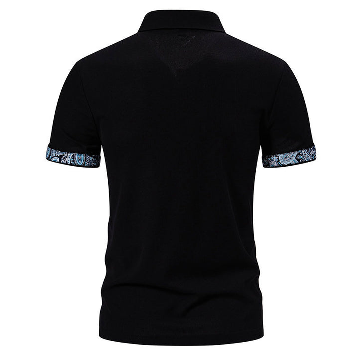 Herren Poloshirt mit kontrastierendem Kragen und praktischer Brusttasche Echoarchiv