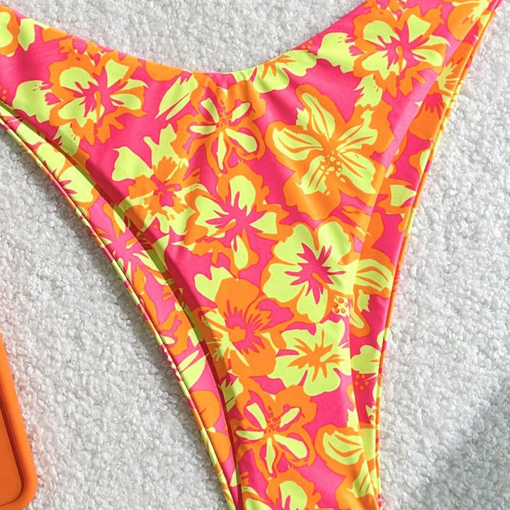 Damen Triangel-Bikini mit verspieltem Blumenmuster Echo Archiv