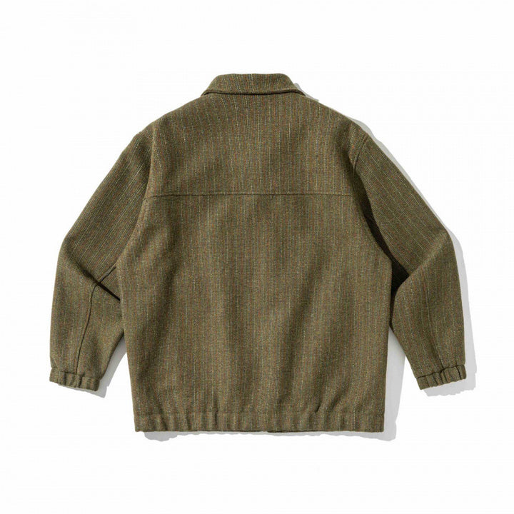 Herren Kastenförmige Overshirt‑Jacke aus Wollmix mit aufgesetzter Brusttasche Echo Archiv