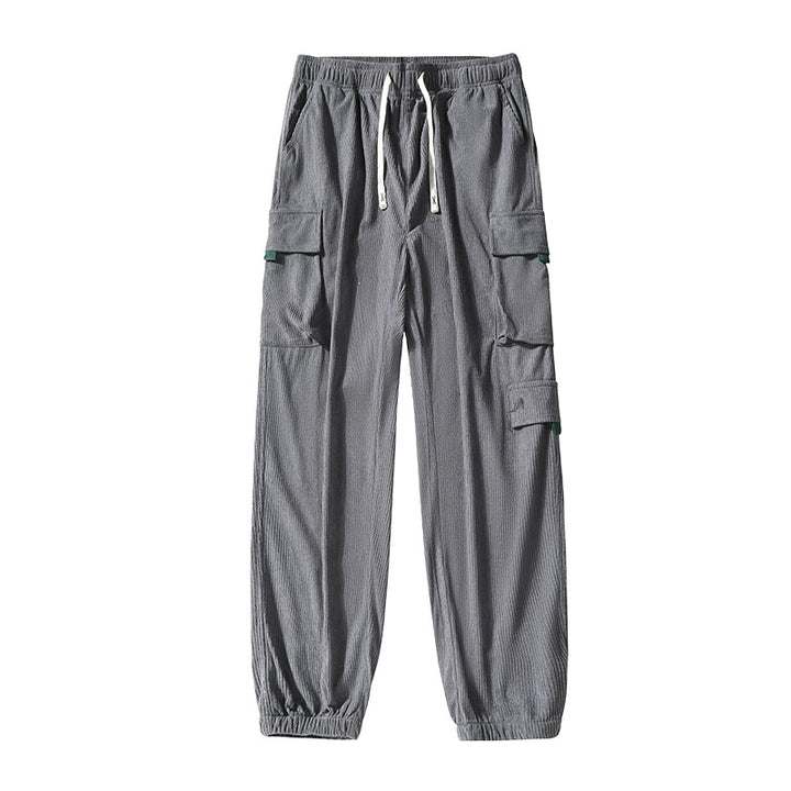 Herren Utility-Cargohose im Joggerstil aus strukturierter Baumwollmischung mit elastischem Bund & Mehrfachtaschen Echo Archiv