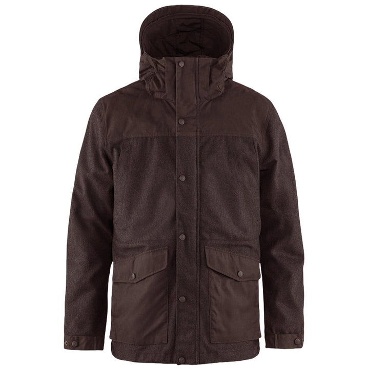 Herren funktionale Winterjacke mit abnehmbarem Kapuzenkragen und großen Taschen Echoarchiv