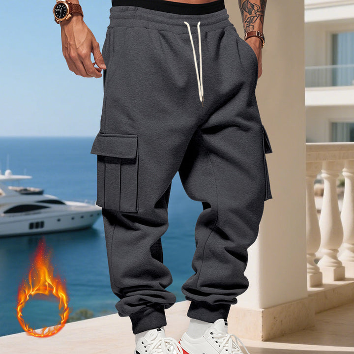 Herren Cargo-Jogginghose mit Seitentaschen und elastischem Bund Echoarchiv