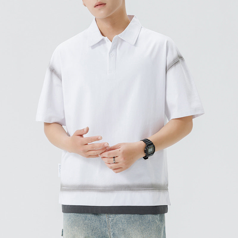 Herren lässiges Poloshirt mit modernem Schnitt und atmungsaktivem Material Echoarchiv