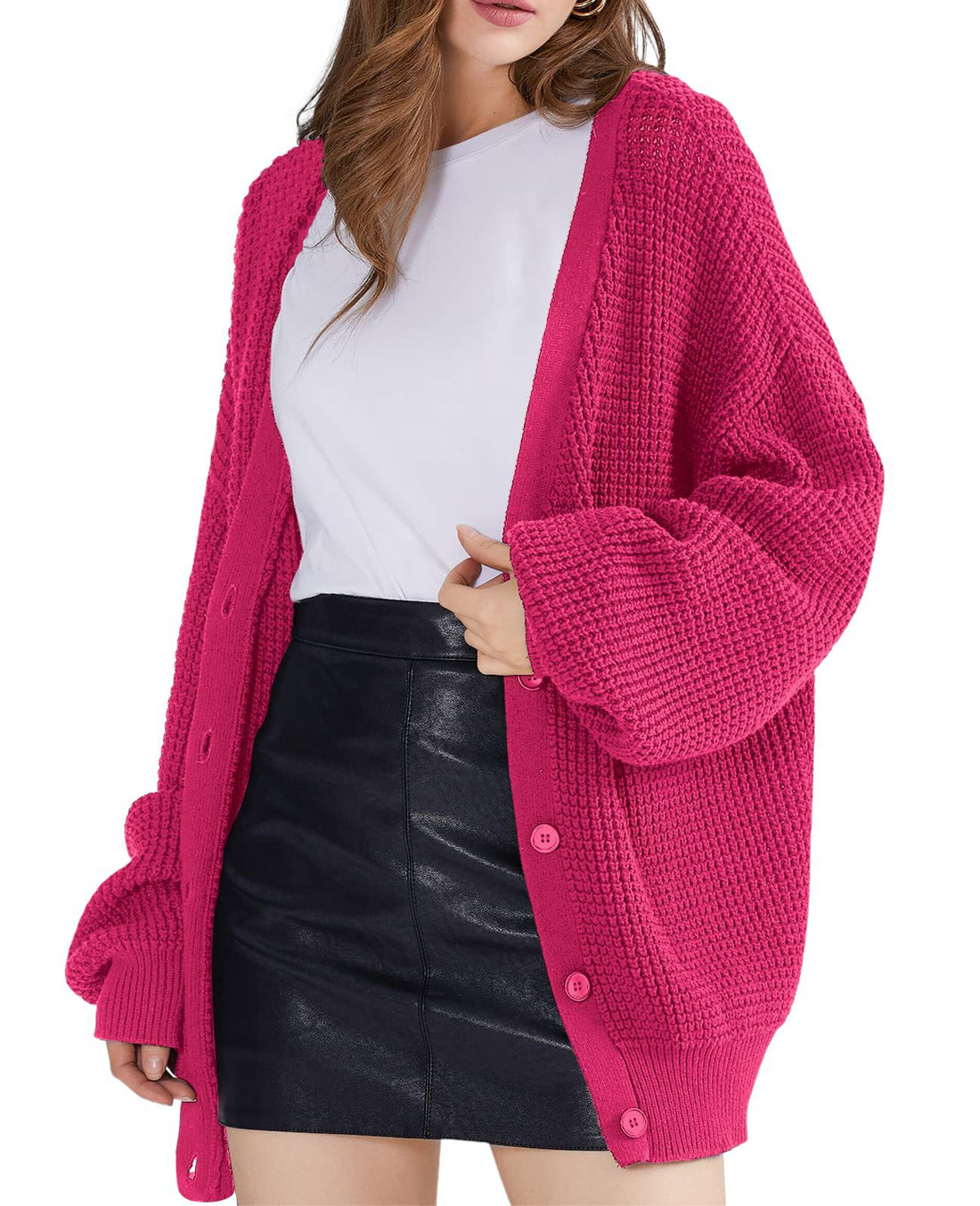 Damen Grobstrick Cardigan – Veloura