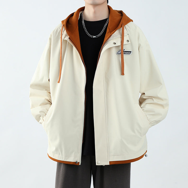 Herren Übergangsjacke mit Hoodie und praktischen Taschen Echoarchiv