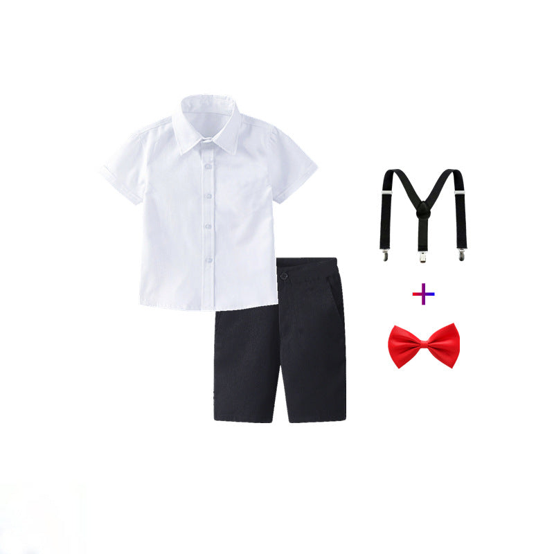 Damen festliches Hemd und Shorts Set mit Hosenträgern Echo Archiv