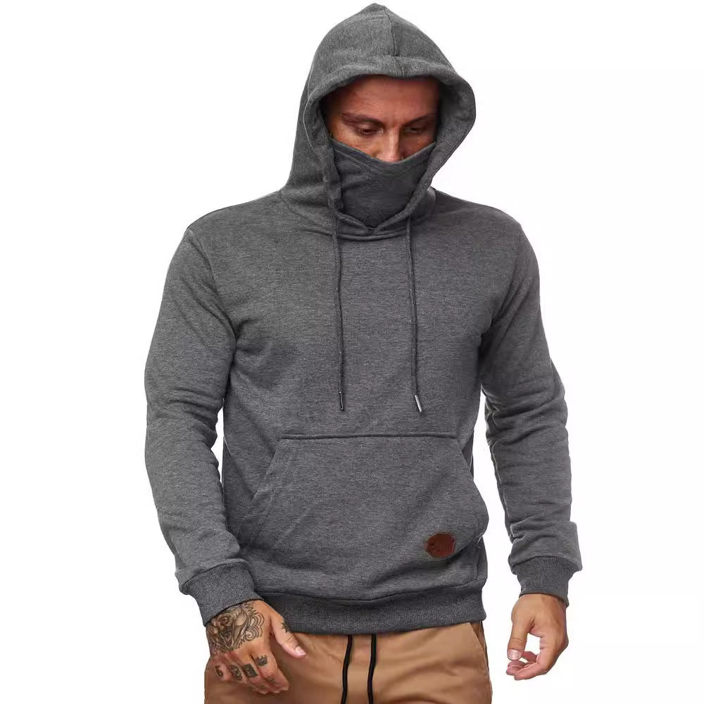 Herren Kapuzenpullover mit multifunktionalem Gesichtsschutz Echoarchiv