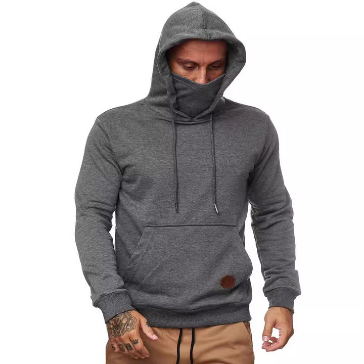 Herren Kapuzenpullover mit multifunktionalem Gesichtsschutz Echoarchiv