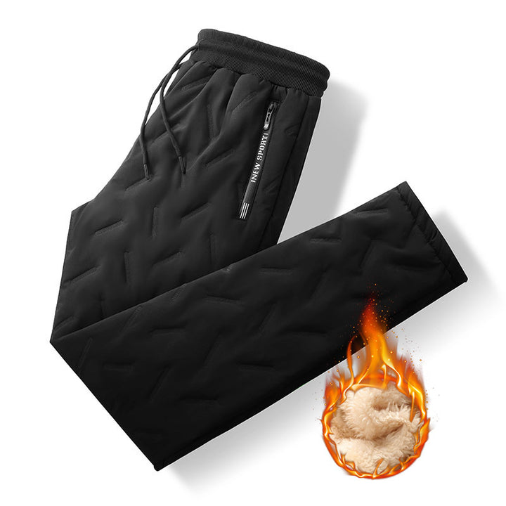 Herren Gepolsterte Thermo-Jogginghose mit Steppstruktur und Teddyfutter Echoarchiv