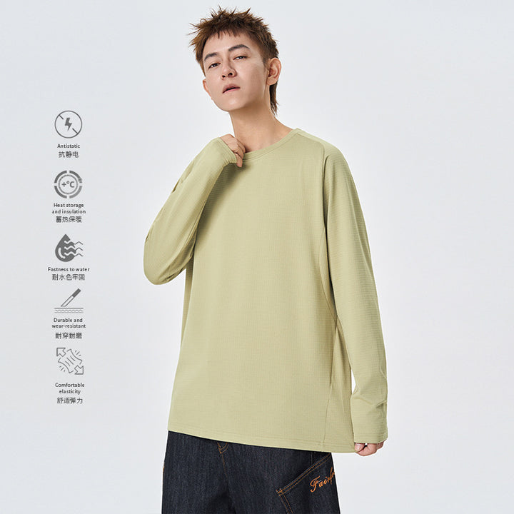 Herren Langarm-Thermo-Shirt mit Waffelstruktur und atmungsaktivem Funktionsmaterial Echo Archiv