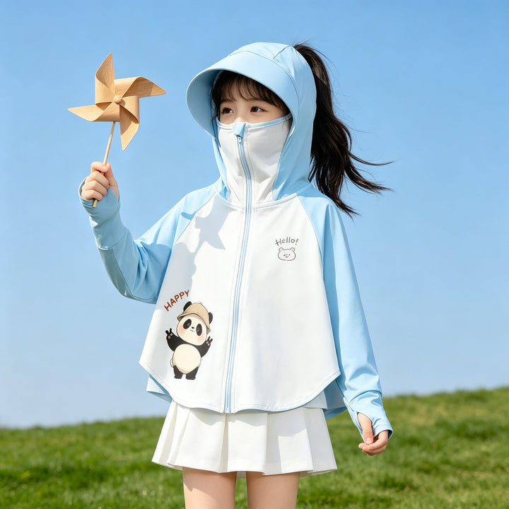 Kinder Sonnenschutzjacke mit Kapuze und atmungsaktivem Stoff Echo Archiv
