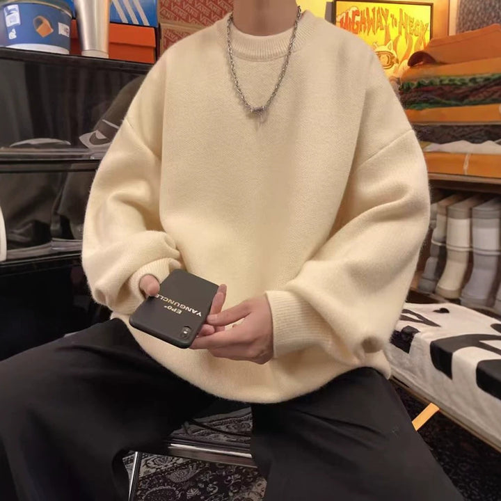 Herren Lässiger Oversized Pullover Echoarchiv