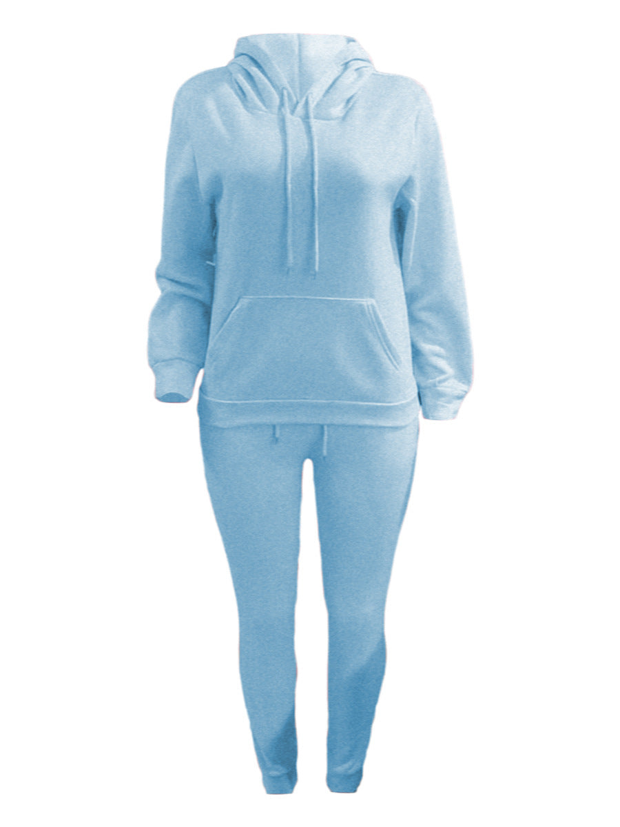 Herren sportliches Jogginganzug-Set mit Kapuzenpullover Kängurutasche und schmal zulaufender Jogginghose – Marzano