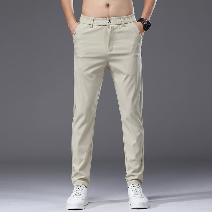 Herren modische und bequeme Chino-Hose mit elastischem Bund Echoarchiv