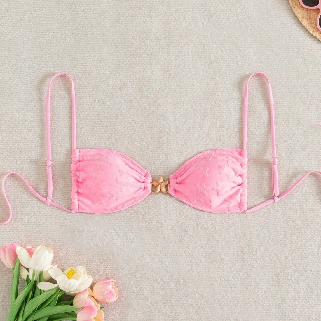 Damen Hochgeschnittenes Bikiniunterteil mit floralen Mustern – Maréssa