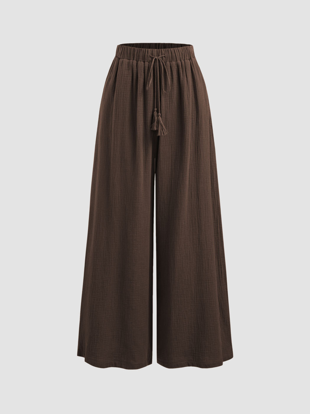 Damen weite Sommerhose im lässigen Boho-Stil mit elastischem Bund und seitlichen Taschen Echo Archiv