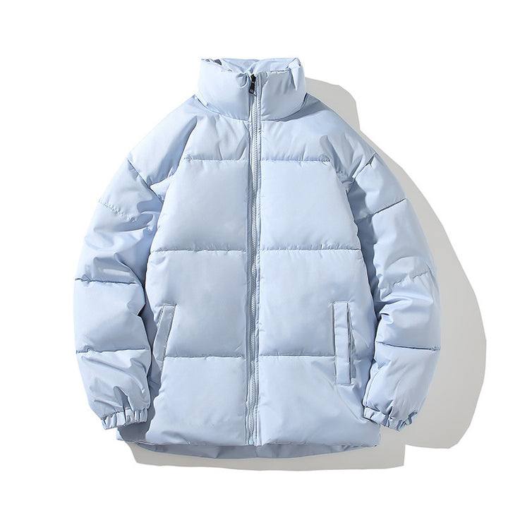Herren isolierte Steppjacke mit hohem Kragen und elastischen Bündchen Echoarchiv
