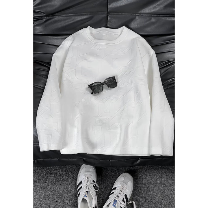 Damen Modischer Sweatshirt mit modernem Prägung Echo Archiv