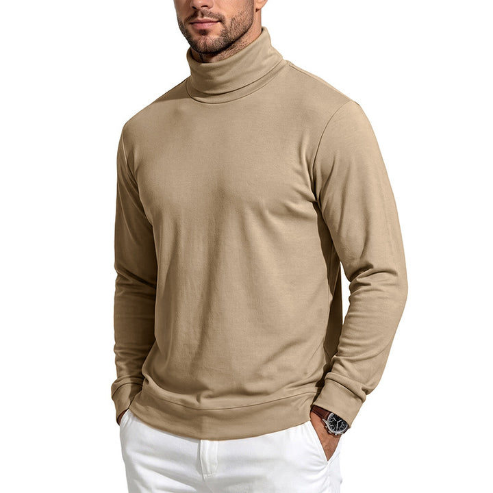 Herren Feinstrick‑Rollkragenpullover mit schmaler Silhouette und elastischen Bündchen Echoarchiv