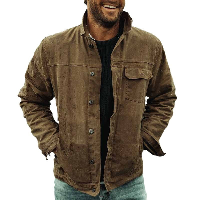Herren wasserabweisende Casual-Jacke mit praktischen Brusttaschen Echoarchiv