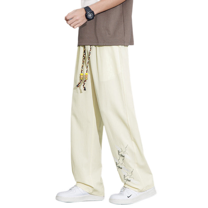 Herren Entspannte Pluderhose mit verstellbarem Bund Echo Archiv