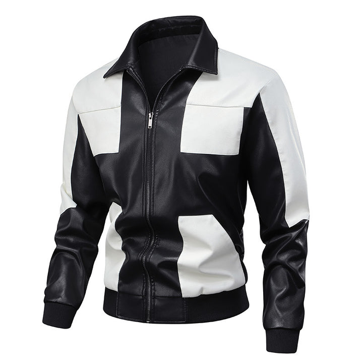 Herren stylische Retro-Jacke im Leder-Look Echoarchiv