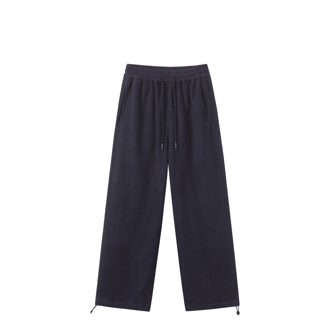 Damen Weite Fleece-Jogginghose mit Tunnelzugbund, Eingrifftaschen und verstellbarem Saum Echoarchiv