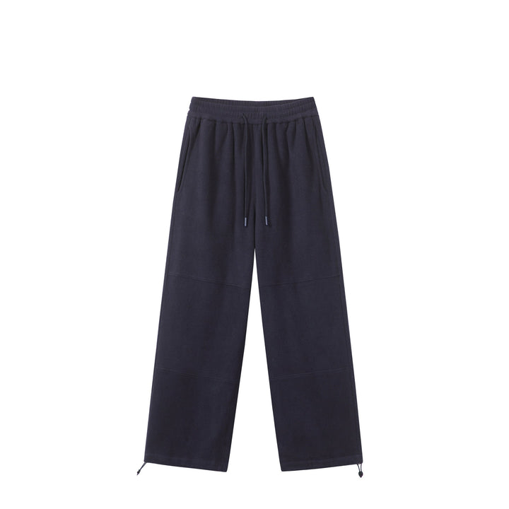 Damen Weite Fleece-Jogginghose mit Tunnelzugbund, Eingrifftaschen und verstellbarem Saum Echoarchiv