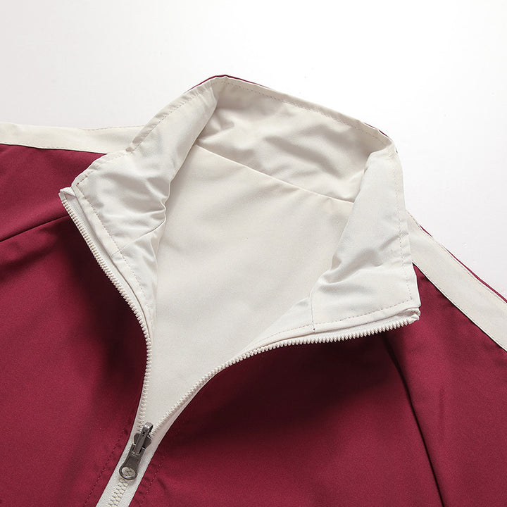 Herren Sportliche Übergangsjacke mit hohem Kragen und seitlichen Reißverschlusstaschen Echoarchiv