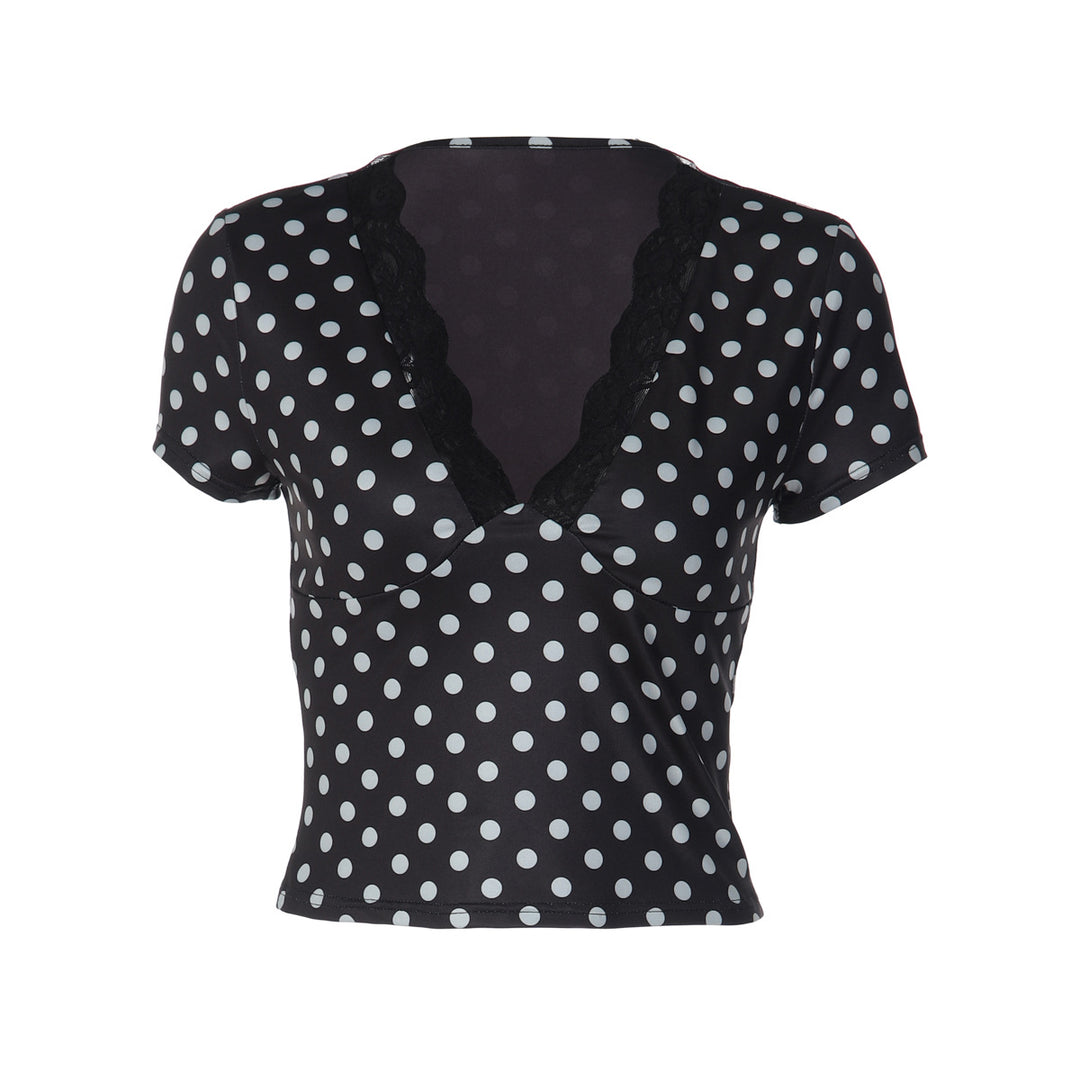 Damen Polka-Dots Spitzenoberteil Echo Archiv