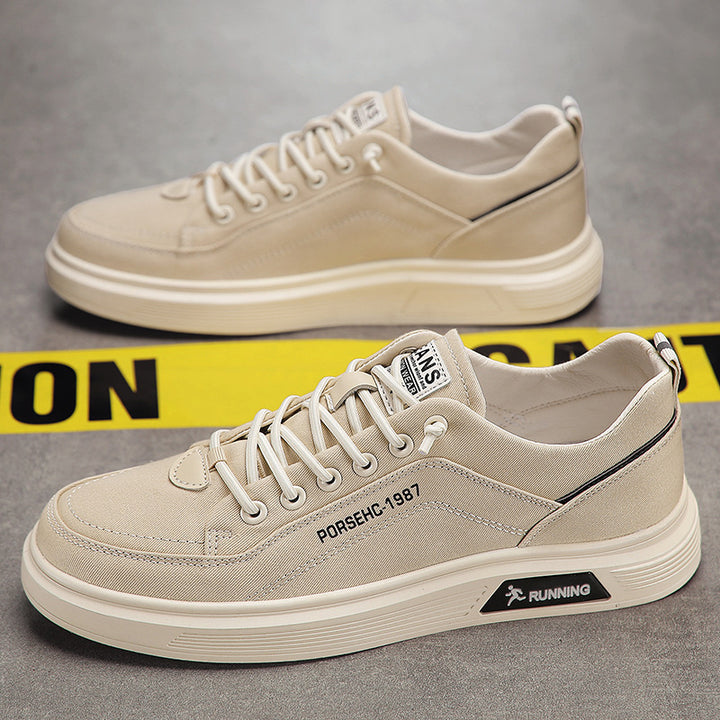 Unisex leichte Canvas-Sneaker mit erhöhtem Plateau-Laufsohle und atmungsaktivem Textiloberteil – Norré