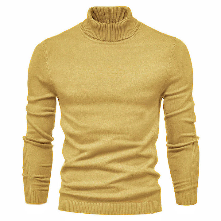 Herren modischer Rollkragenpullover aus feiner Merinowolle Echoarchiv