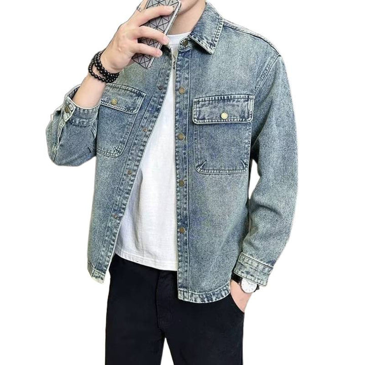 Herren Denim Überhemd Echo Archiv 1787799486